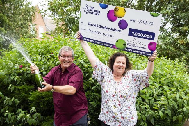 Couple wins £1 million day after husband lost job