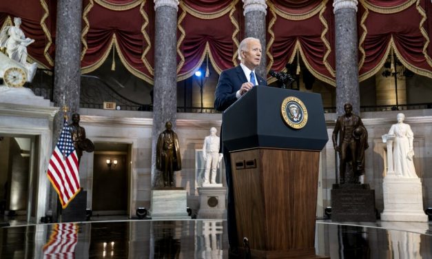 Biden Condemns Insurrection, Trump in Fiery Speech Marking Jan. 6 at Capitol
