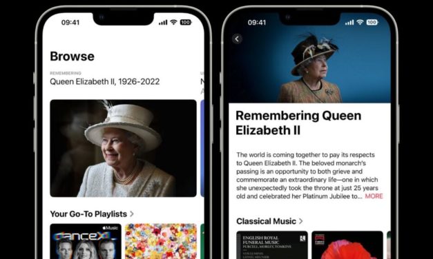 Apple Music adds a new ‘Remembering Queen Elizabeth II’ section with classical and reflection playlists